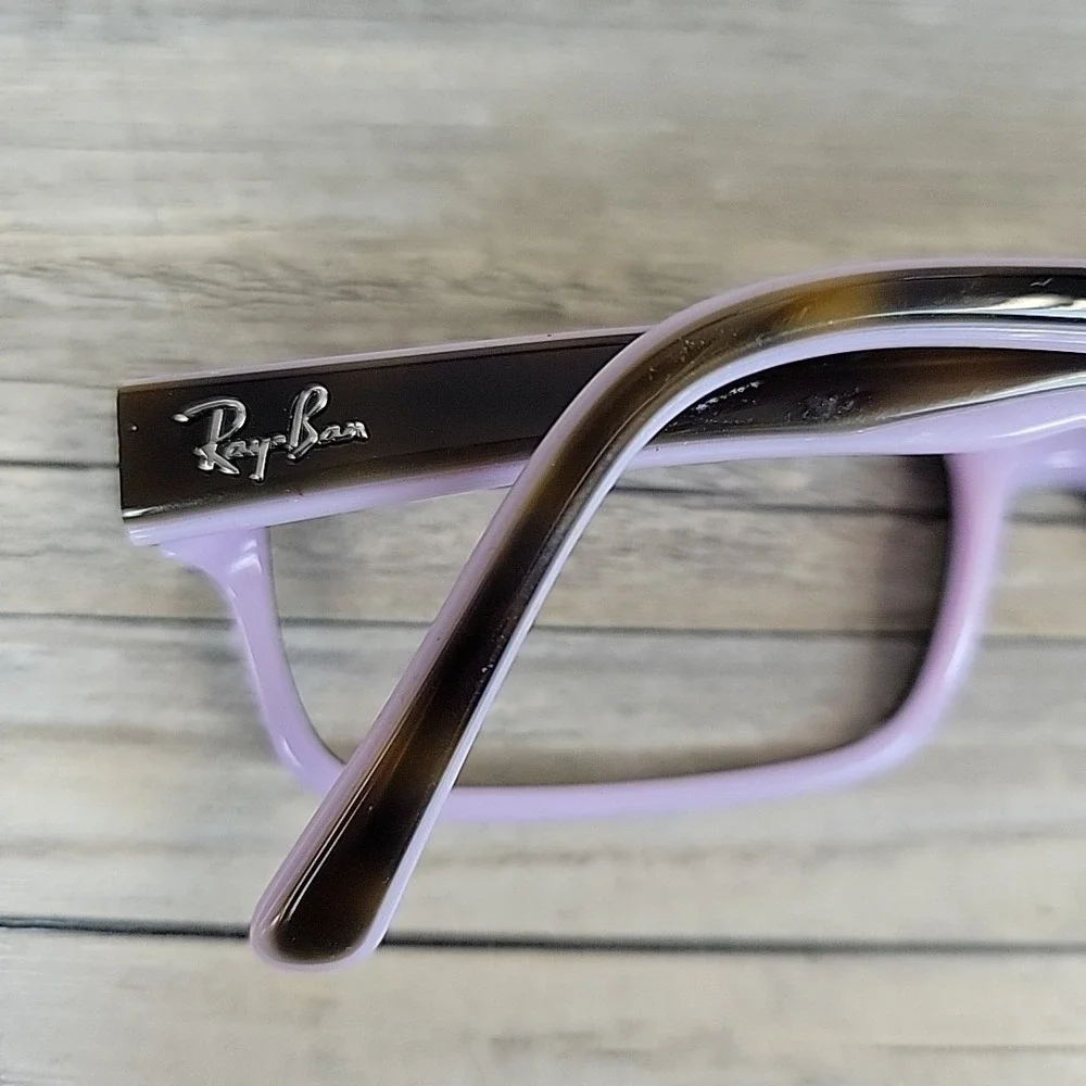 Ray-Ban RB5169 5240 Eyeglasses Frame Brown Tortoise Purple 52-16-140 Rectangular
